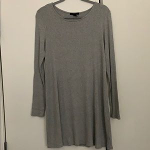 Grey Ribbed Dress